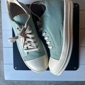 Rick Owens DRKSHDW Mint Green High-Top Sneakers